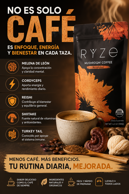 Cafe Ryze/No es solo café. Es una mejor forma de empezar tu día.
