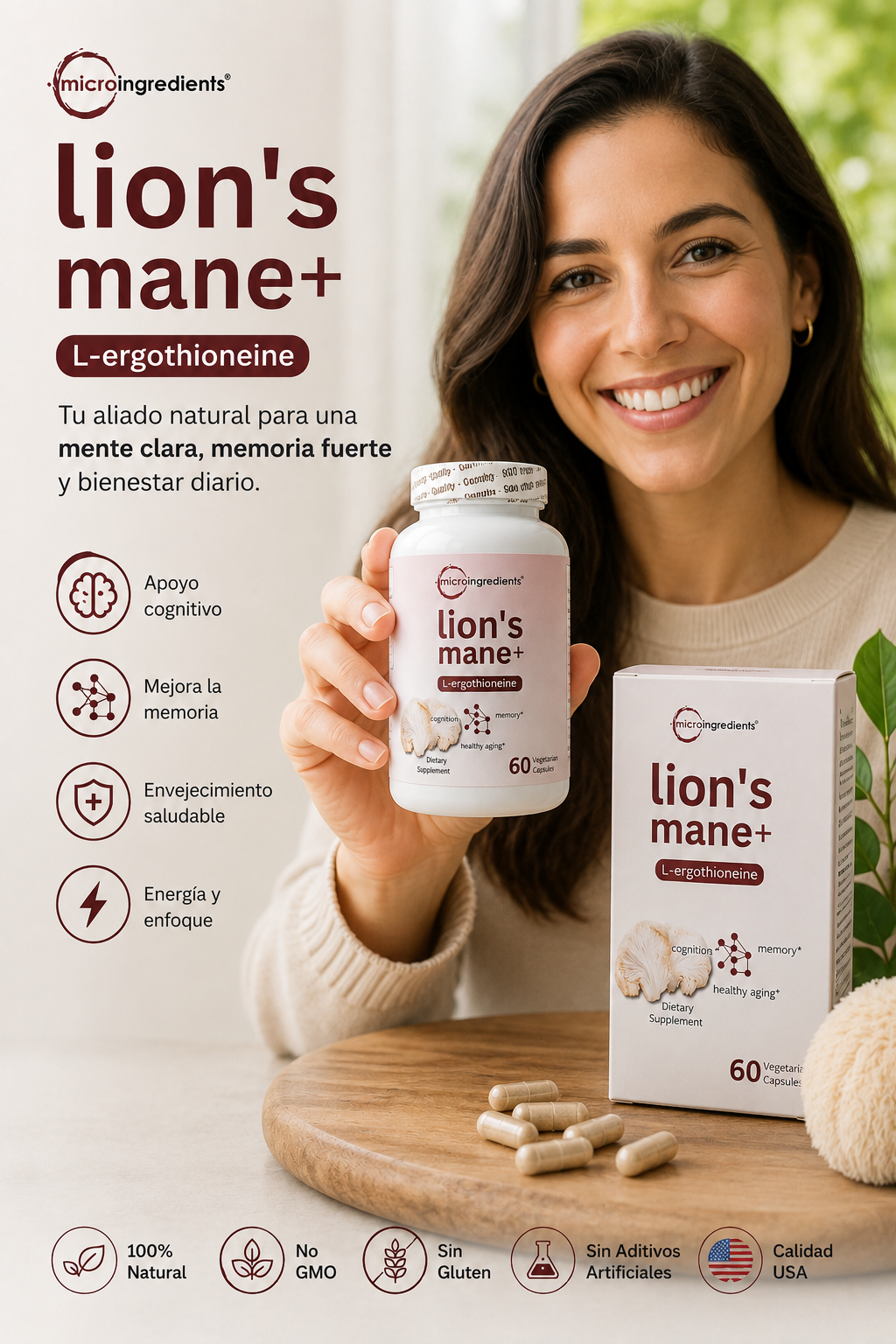 Melena de Leon/Recupera tu memoria, enfoque y claridad mental de forma natural con envío gratis🎁