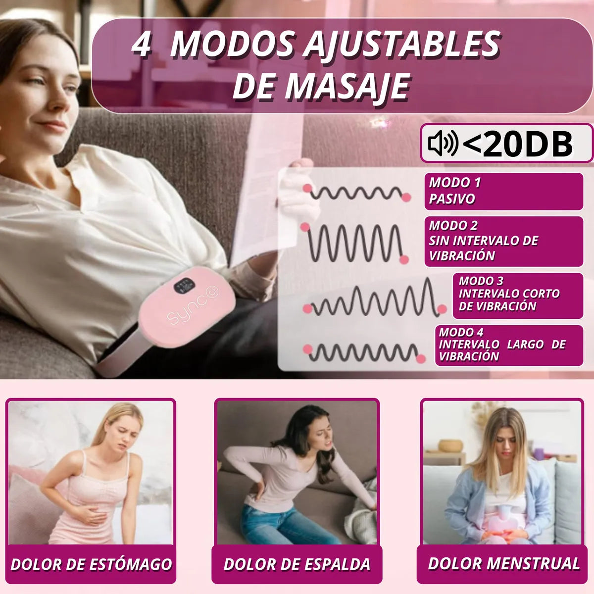 Dile adiós a los cólicos menstruales en minutos y sin pastillas🩸            ENVIO GRATIS🎁🎁