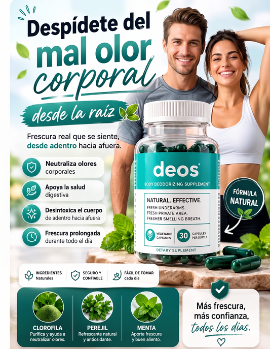 🌿 Despídete del mal olor corporal desde la raíz.