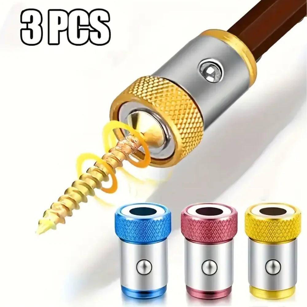 Pack de 3 Anillos Magnéticos Para Destornillador Trabaja más rápido y sin caídas