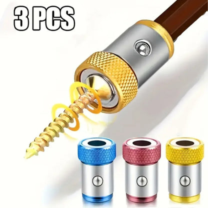 Pack de 3 Anillos Magnéticos Para Destornillador Trabaja más rápido y sin caídas