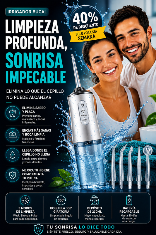 IRRIGADOR BUCAL con envío gratis 🎁.