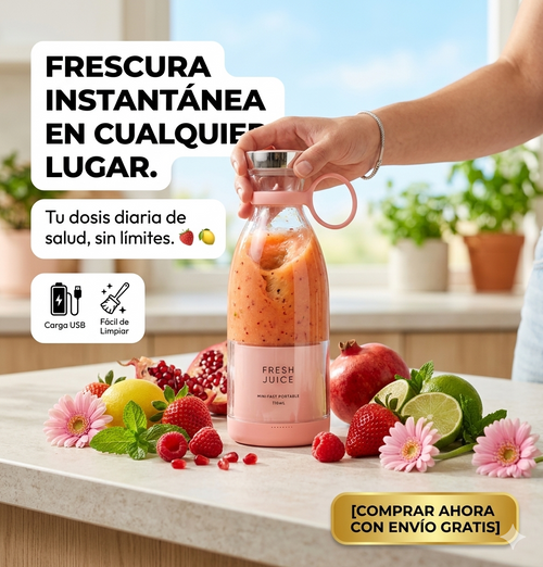 Fresh Juice™ Batidora Portátil. ¡Pídela hoy con Envío Gratis!🎁🎁