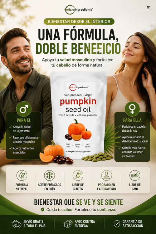 Semilla de calabaza y palmito con envió gratis