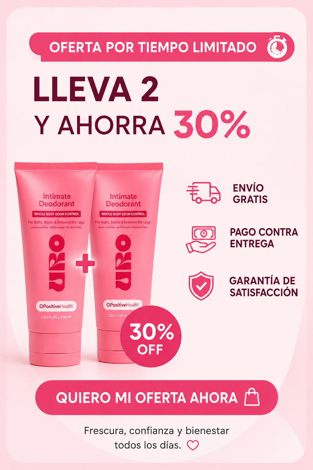 Desodorante intimo URO, con envio gratis🎁